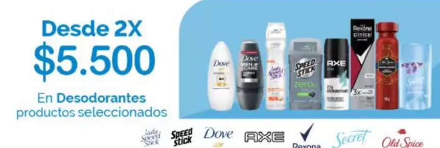 Dove - En Desodorantes Productos Seleccionados