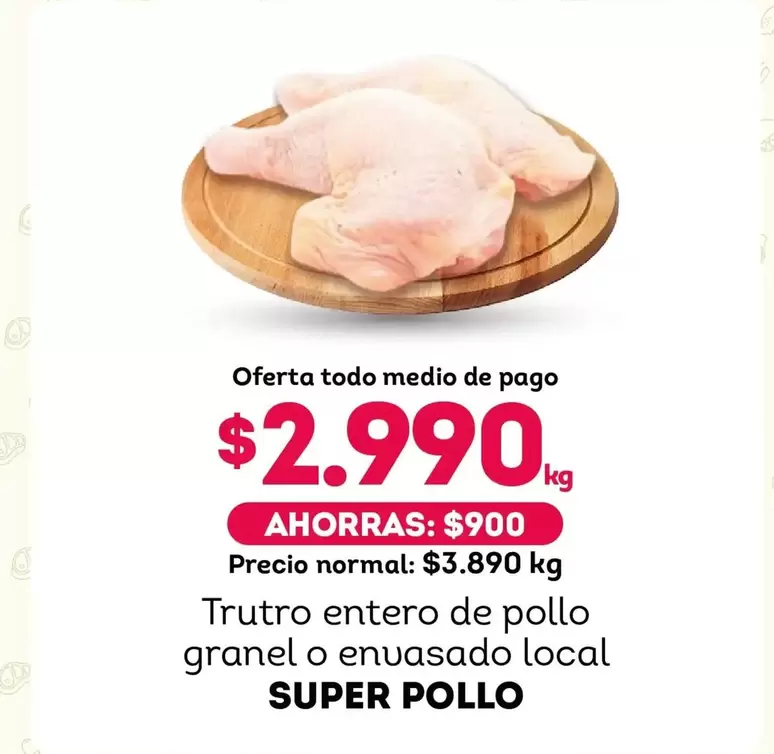 Súper Pollo - Trutro Entero De Pollo Granel O Envasado Local