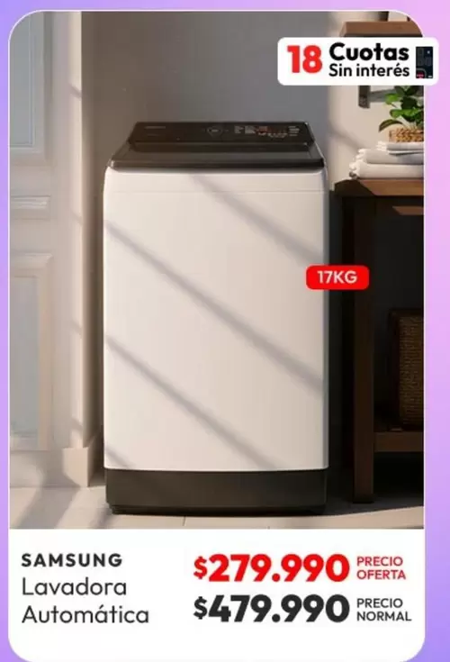Samsung - Lavadora Automatica