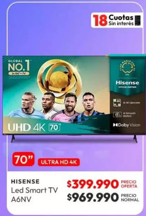 Hisense - Led Smart Tv A6nv