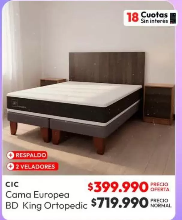 Cic - Cama BD King Ortopedic
