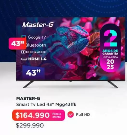Master-G - Smart Tv Led 43" Mgg43fk