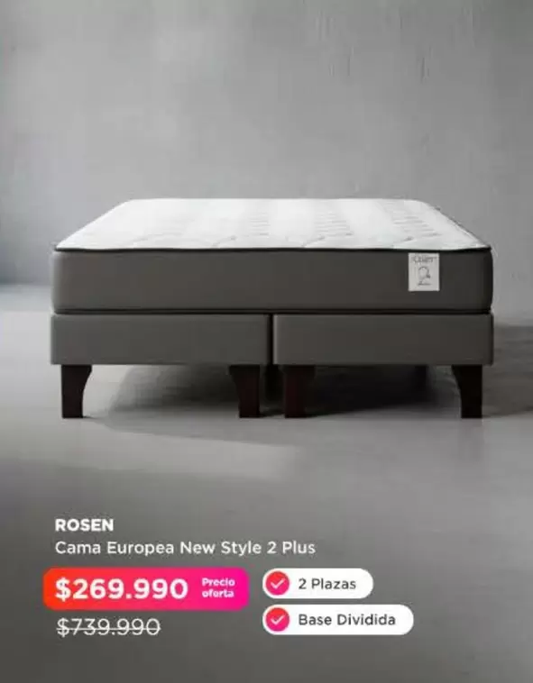 Rosen - Cama Europea New Style 2 Plus