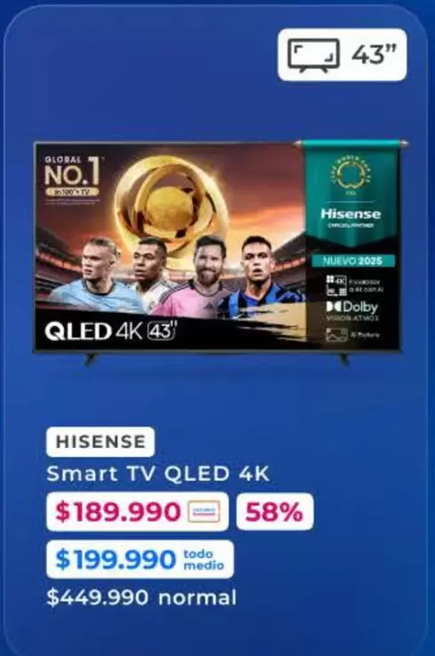 Hisense - Smart Tv Qled 4k