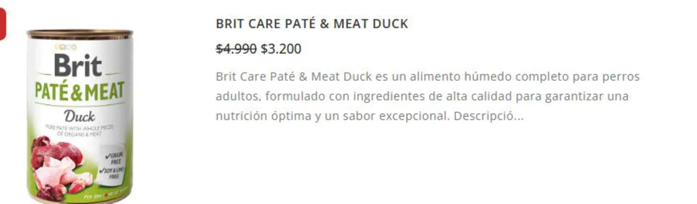 Care+ - Brit Care Pate & Meat Duck