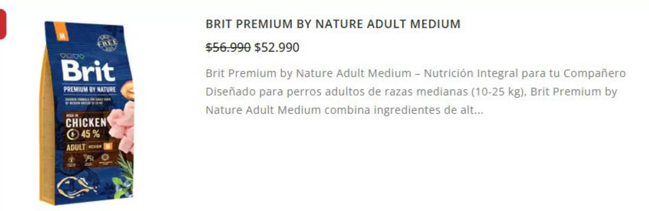 Brit Premium By Nature Adult Medium