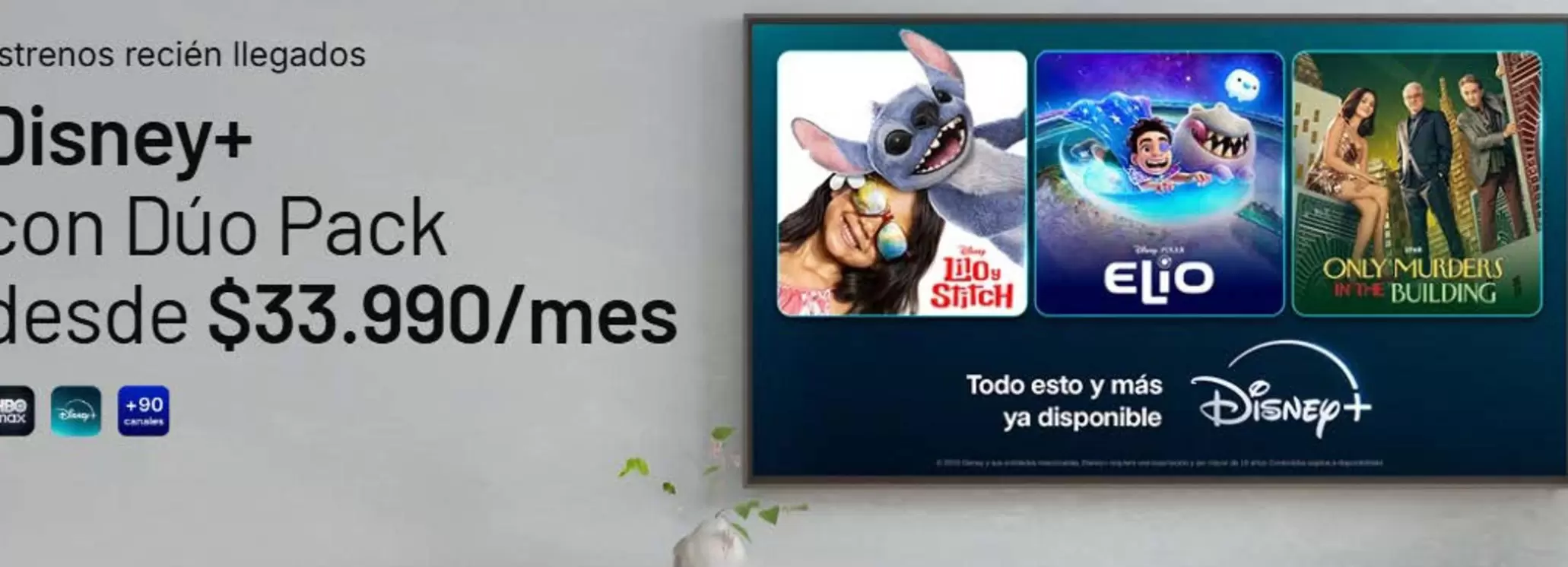 Disney - Discney+ Con Dúo Pack Desde