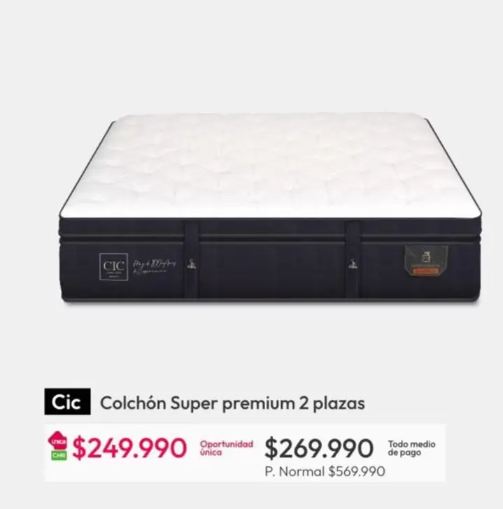 Cic - Colchón Super Premium 2 Plazas