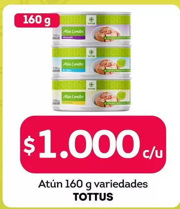 Tottus - Atún 160 G Variedad