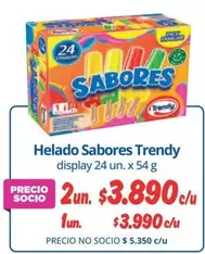 Trendy - Helado Sabores
