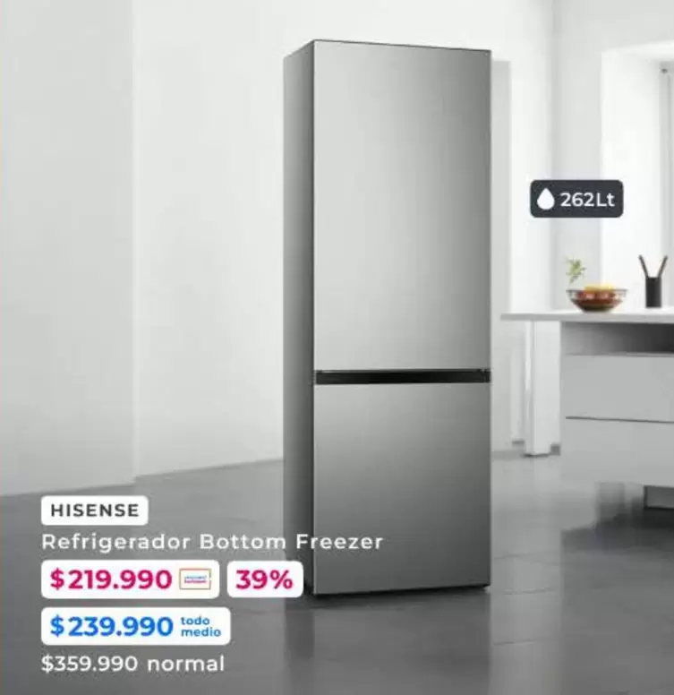 Hisense - Refrigerador Freezer