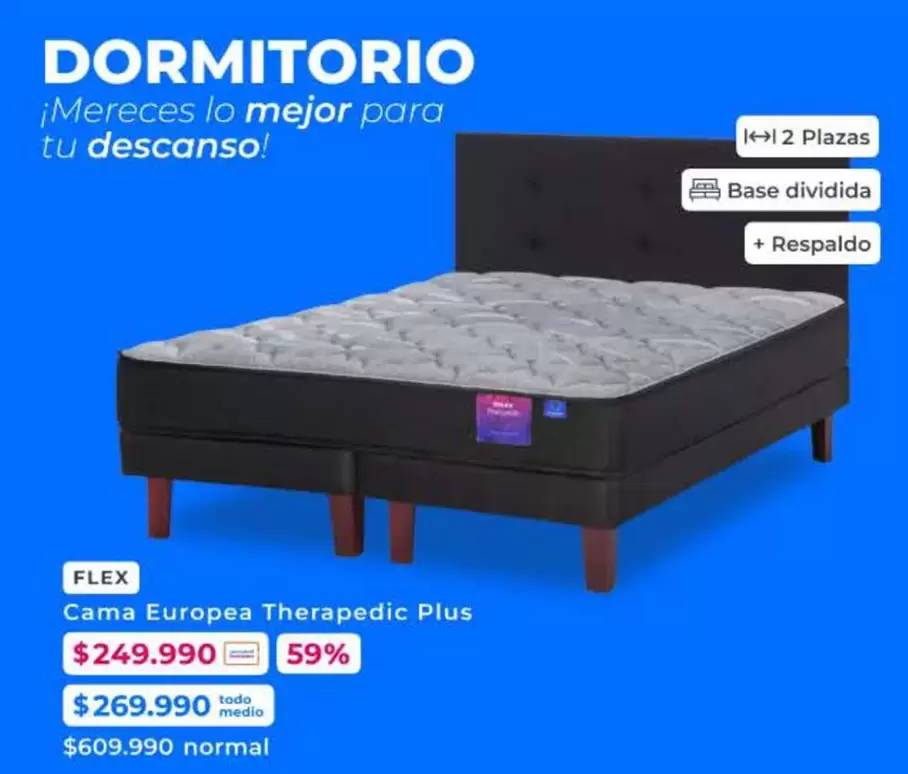 Flex - Cama Europea Therapedic Plus