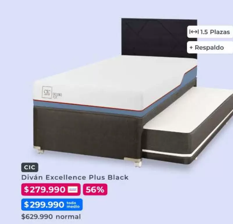Cic - Diván Excellence Plus Black