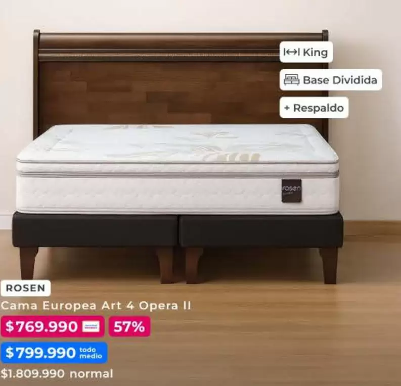 Rosen - Cama Europea Art 4 Opera Ii