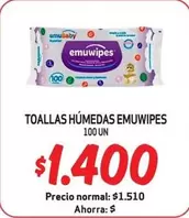 Emuwipes - Toallas Humedas