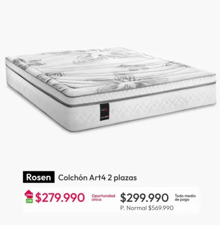 Rosen - Colchón Art4 2 Plazas