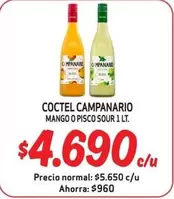 Campanario - Coctel  Mango O Pisco Sour