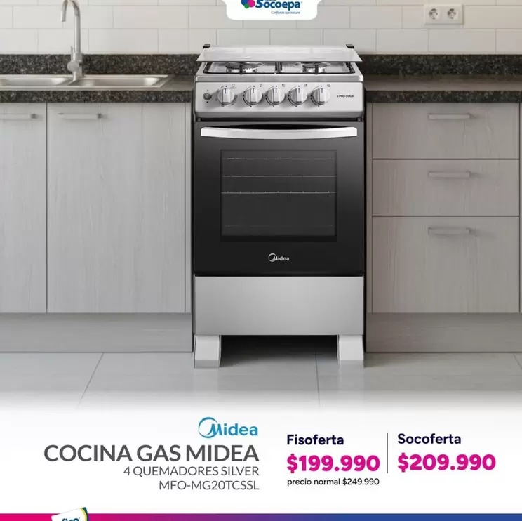 Midea - Cocina Gas