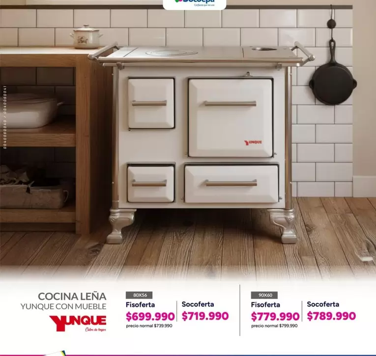 Cocina Leña Yunque Con Mueble