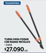Tramontina - Tijera Para Podar Con Mango Metalico