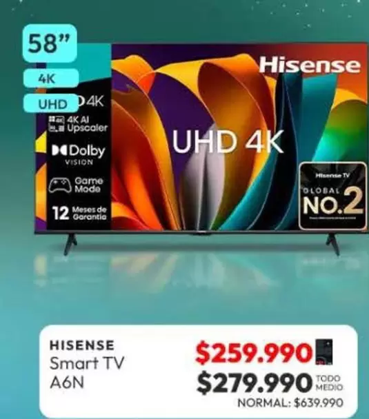 Hisense - Smart Tv A6N