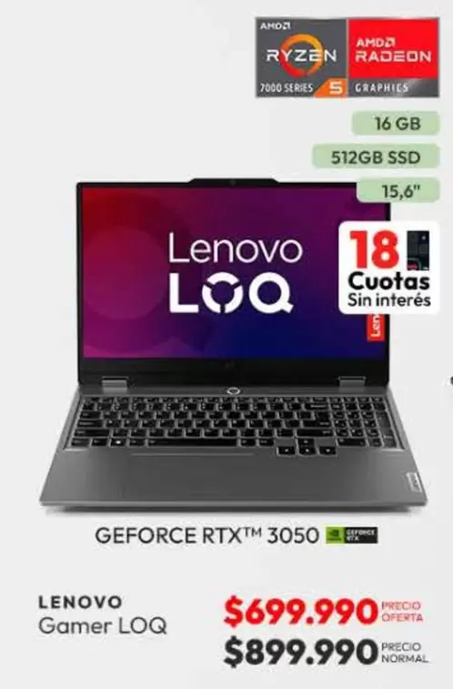 Lenovo - Geforce RtxTM3050