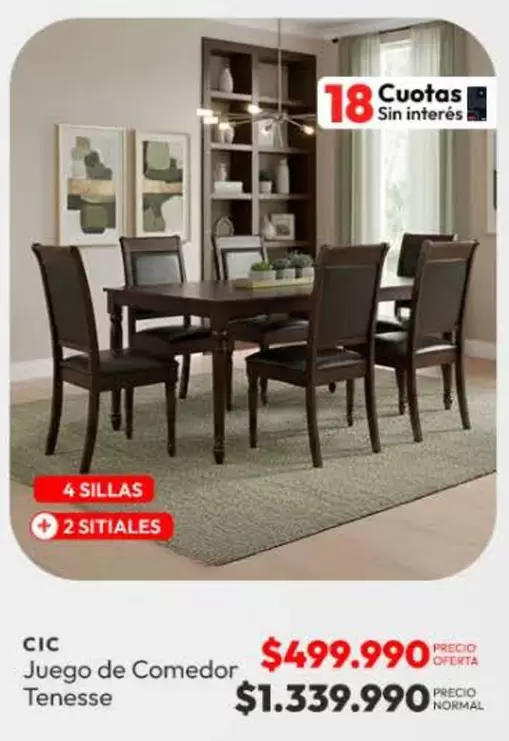 Cic - Juego De Comedor Tenesse