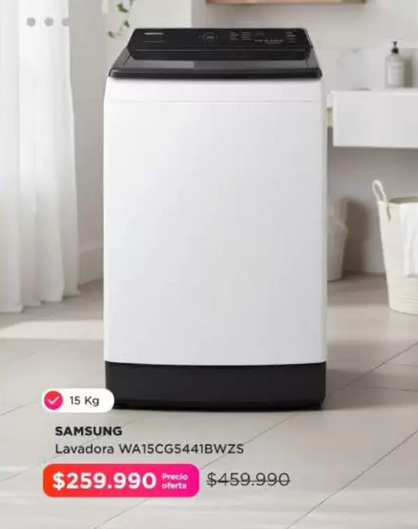Samsung - Lavadora Wa15cg5441bwzs