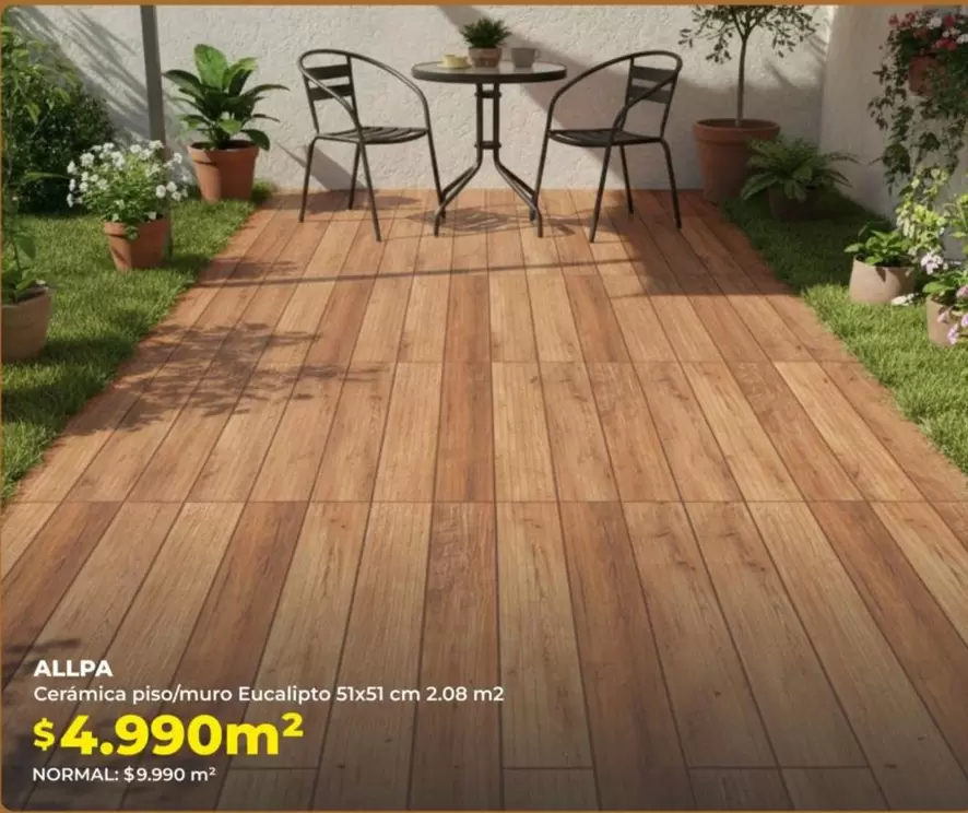 Cerámica piso/muro Eucalipto