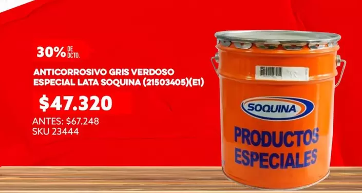 Soquina - Anticorrosivo Gris Verdeso Especial Lata