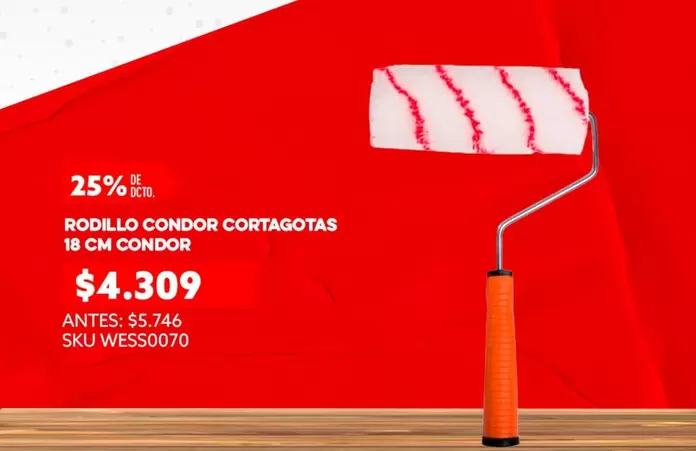 Rodillo CortAGOTAS 18 CM CONDOR