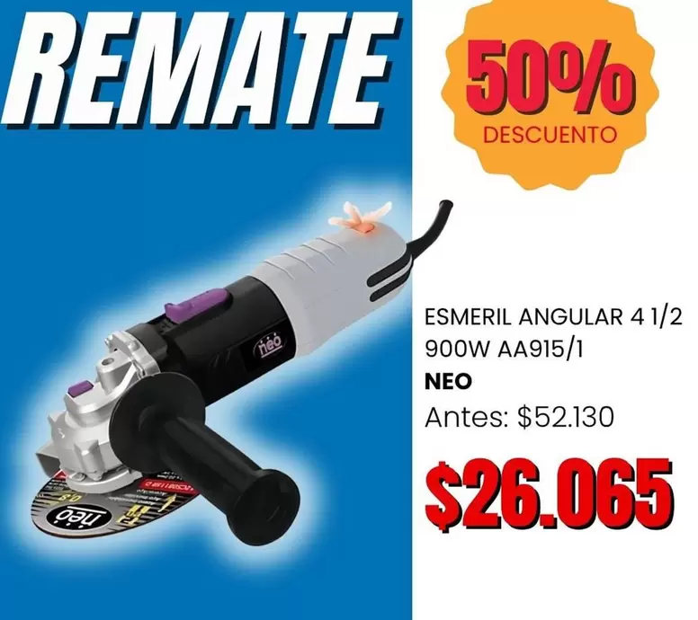 Esmeril Angular 4 1/2 900w AA915/1