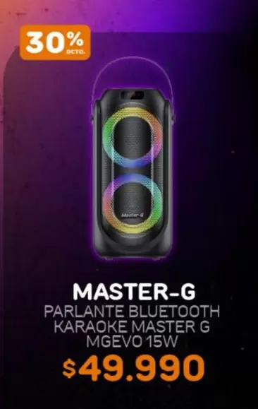 Master-G - Parlante Bluetooth Karaoke Master G Mgevo 15w