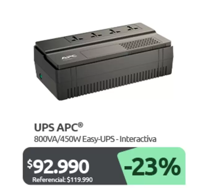 Ups Apc 800va/450w Easy-Ups-Interactiva