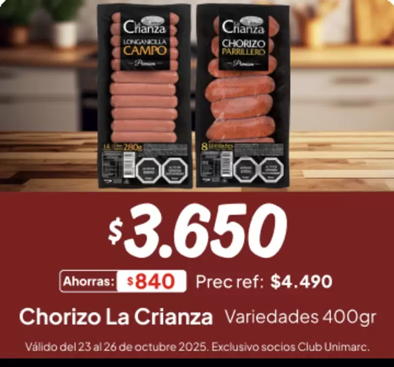 La Crianza - Chorizo