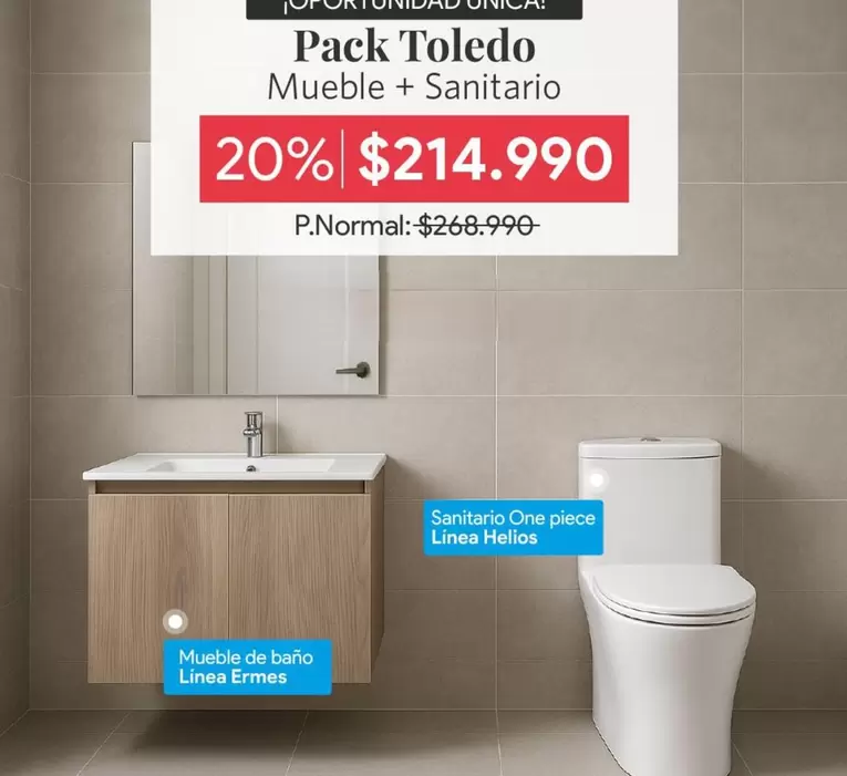 Pack Toledo Mueble + Sanitario