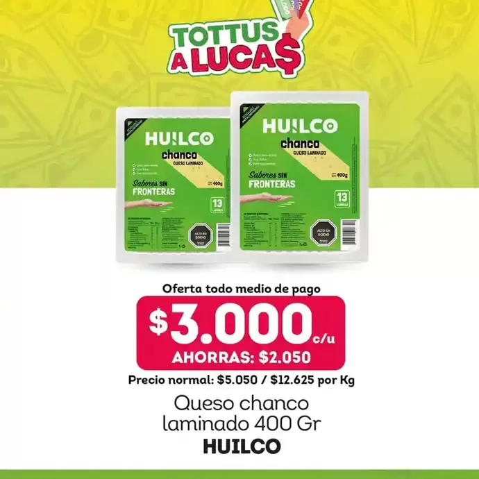 Huilco - Queso Chanco Laminado