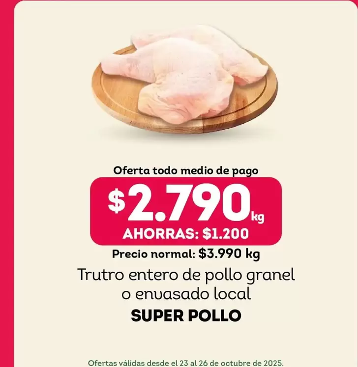 Súper Pollo - Trutro Entero De Pollo Granel O Envasado Local