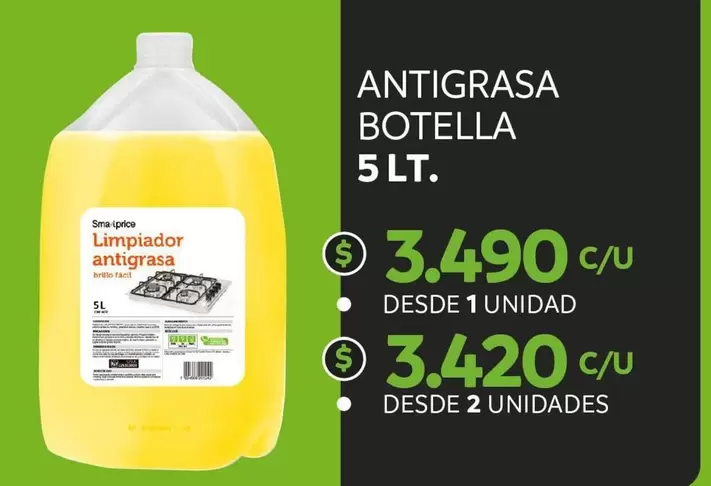 Antigrasa Botella