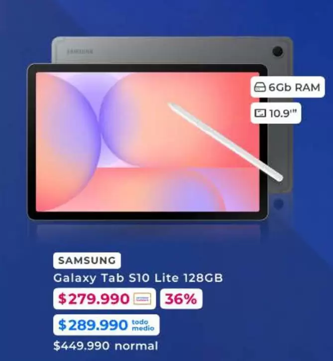 Samsung - Galaxy Tab S10 Lite 128GB