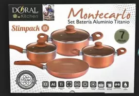 Doral - Set Bateria Aluminio Titanio