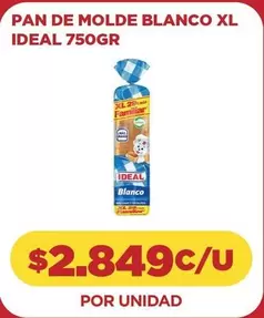 Ideal - Pan De Molde Blanco Xl