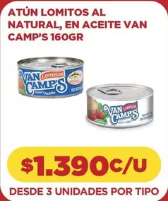 Atún Lomitos Al Natural, En Aceite Van Camp's