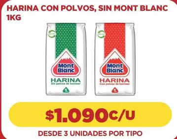 Mont Blanc - Harina Con Polvos, Sin