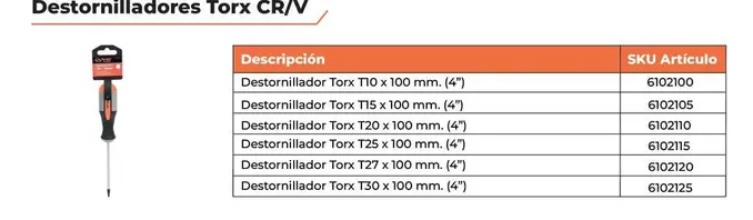 Tork - Destornilladores
