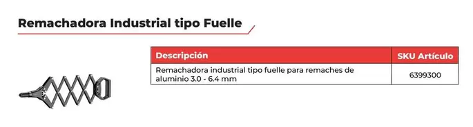 Remachadora Industrial Tipo