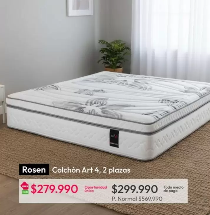 Rosen - Colchón Art 4, 2 Plazas