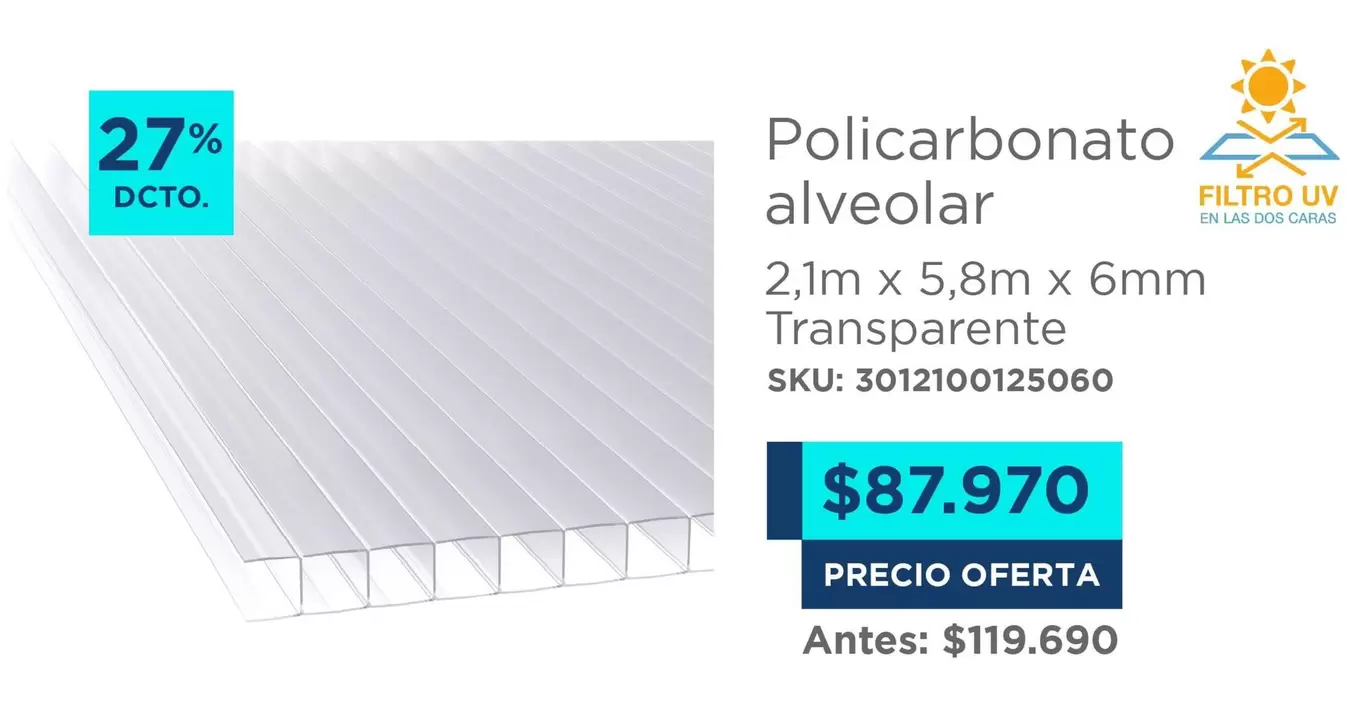 Policarbonato Alveolar