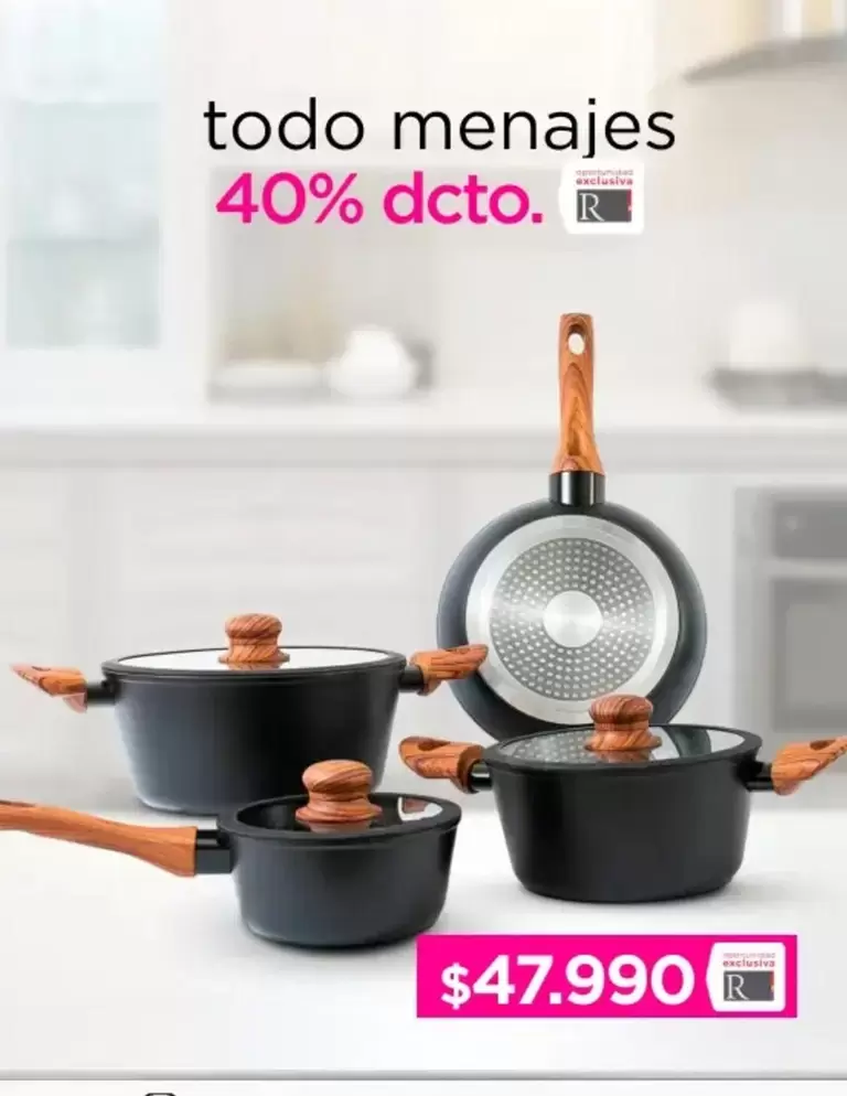 Todo Menajes 40% Dcto.