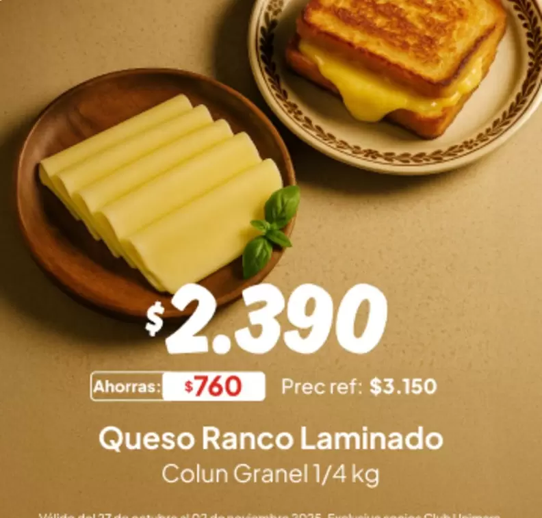 Colun - Queso Ranco Laminado